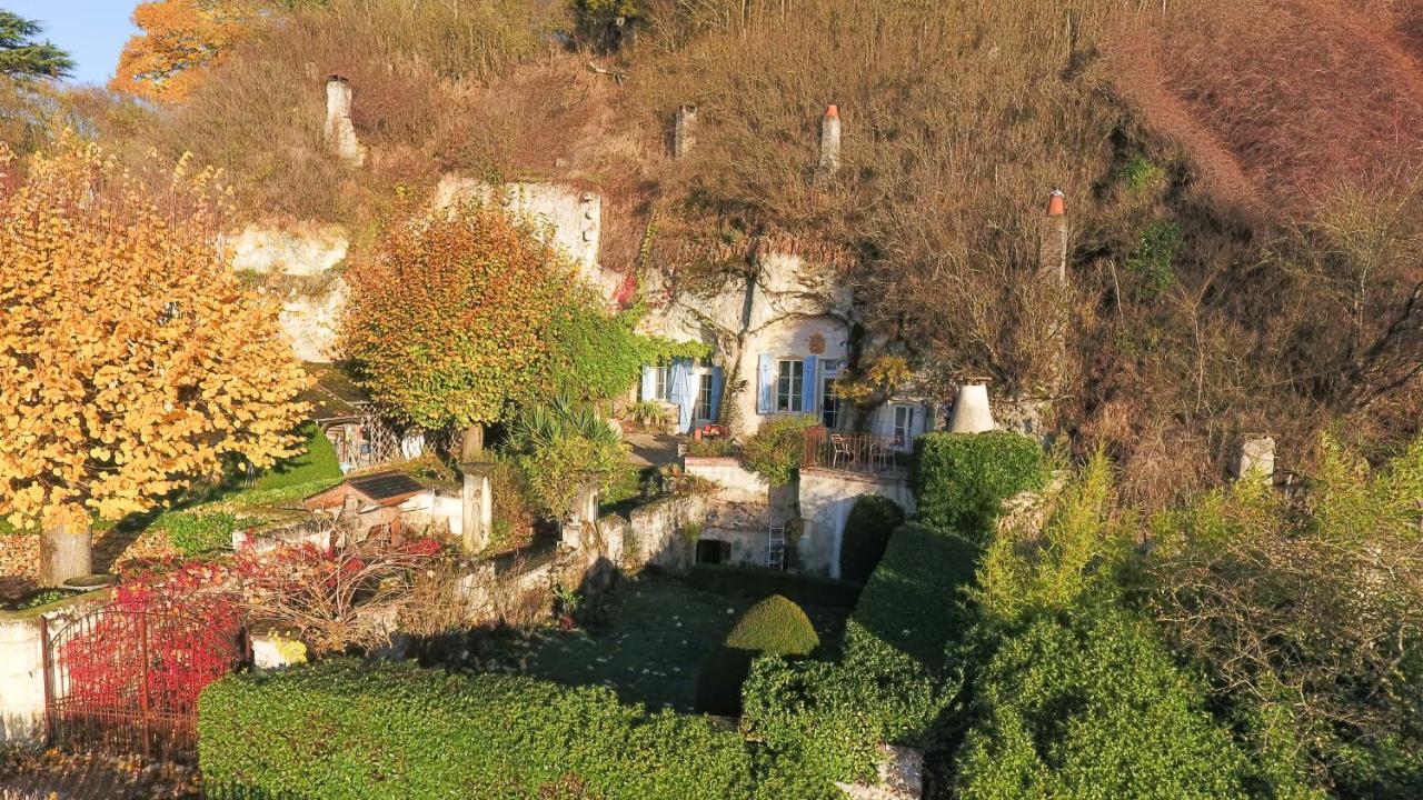 Gite Insolite Troglodytique De La Cave Des Mouret Trôo Eksteriør billede